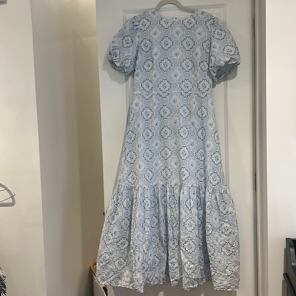 Antonio Melani floral print and embroidered dress